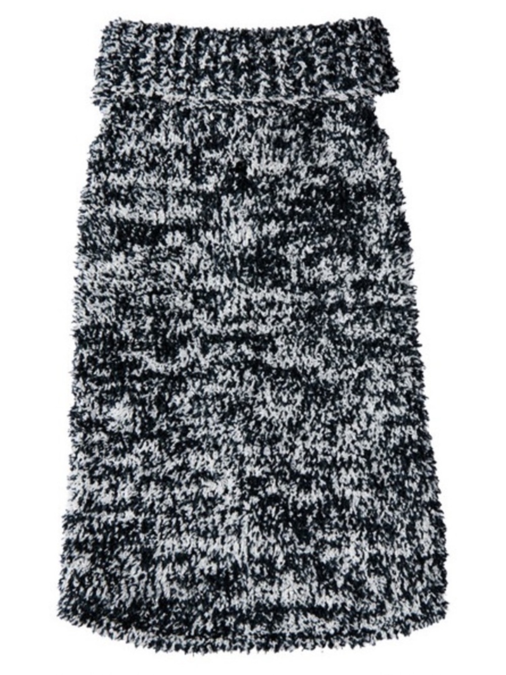 Heart to Tail Ultra Cozy Pet Sweater, Black & Grey Melange – Size XL